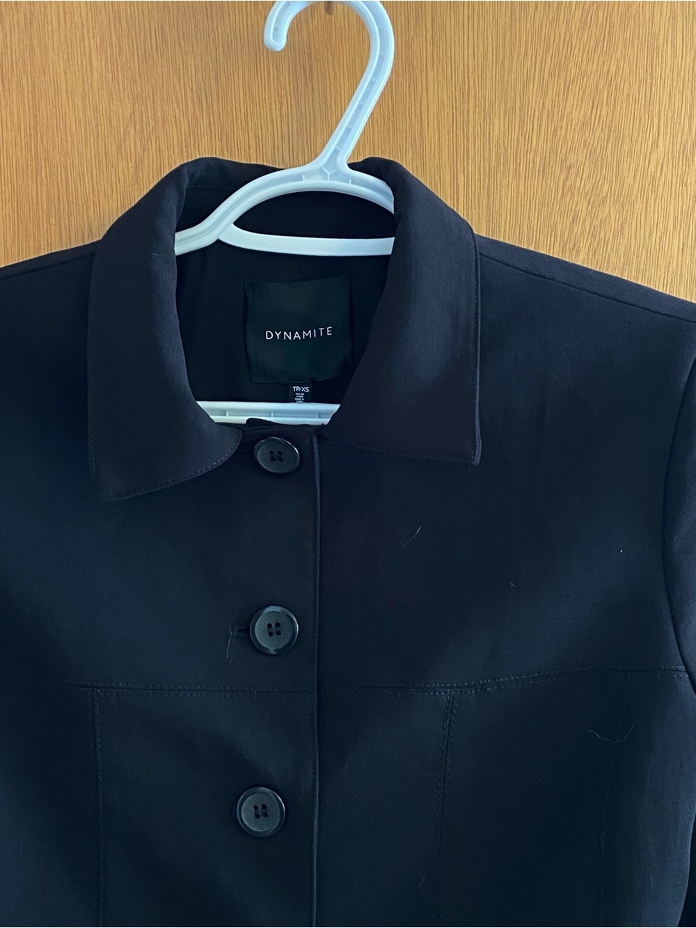 Dynamite Black Cropped Button Jacket - Picture 2 of 2